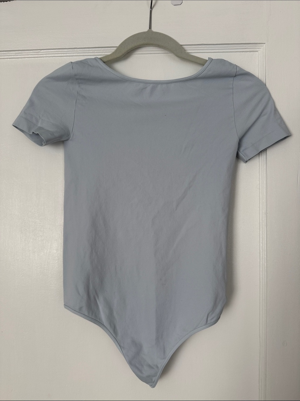 Nikibiki Light Blue Short Sleeve Scoop Neck Bodysuit